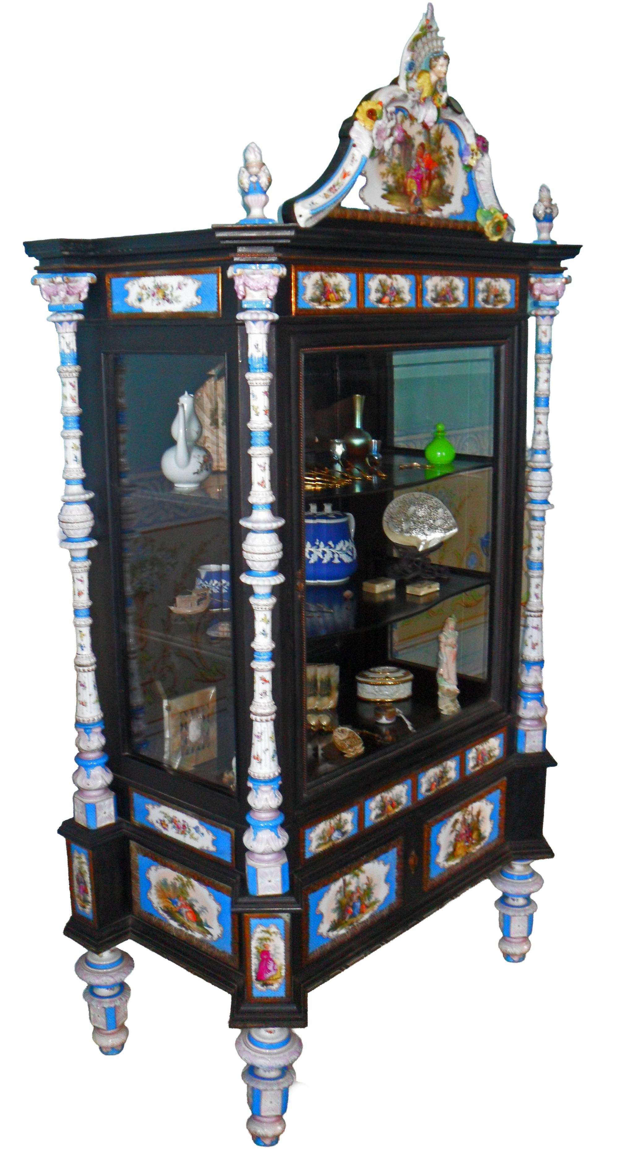 Meissen Porcelain Vitrine